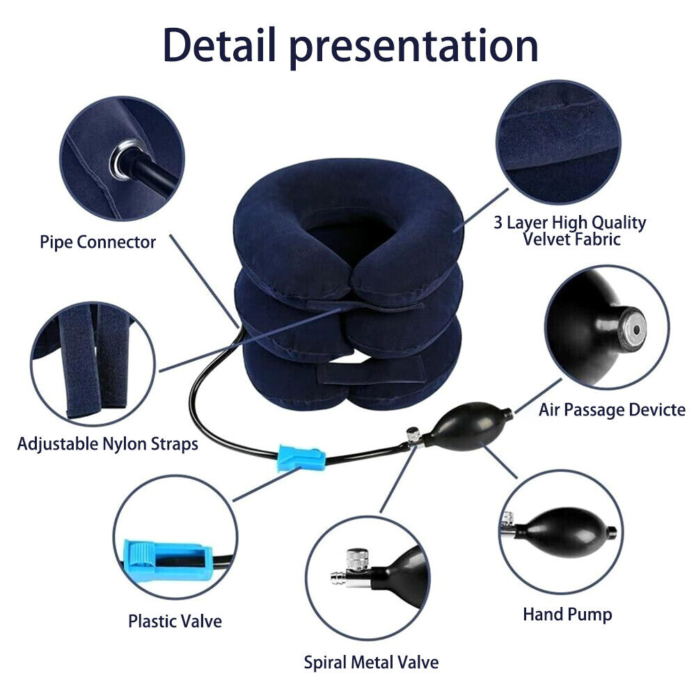 Cervical Neck Traction Device – Inflatable Neck Stretcher for Neck & Shoulder Pain Relief