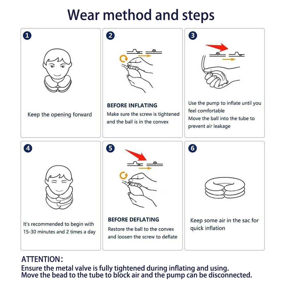 Cervical Neck Traction Device – Inflatable Neck Stretcher for Neck & Shoulder Pain Relief