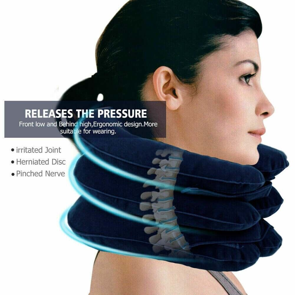 Cervical Neck Traction Device – Inflatable Neck Stretcher for Neck & Shoulder Pain Relief