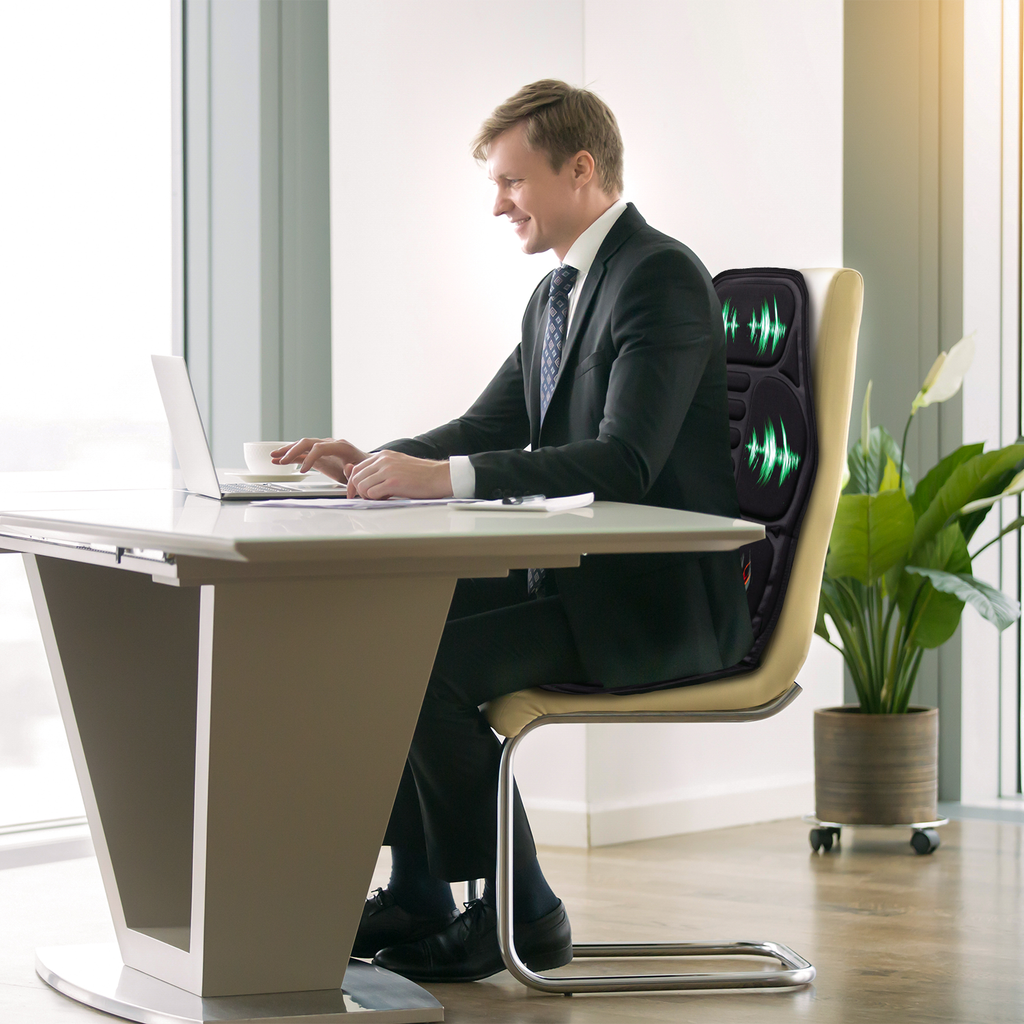 NuAlign Heated Vibration Chair Cushion