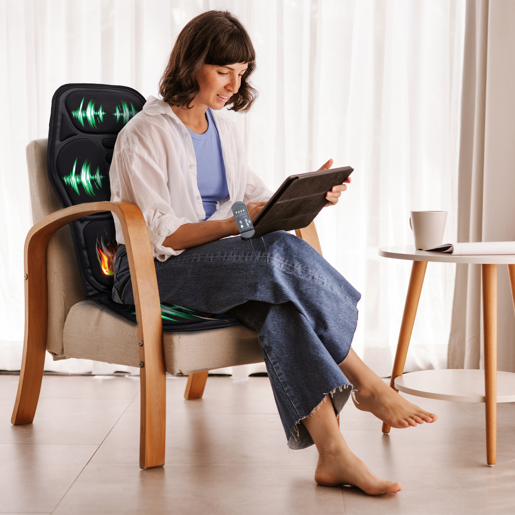 NuAlign Heated Vibration Chair Cushion