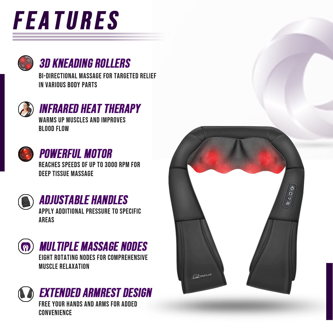 NuAlign Heated Shiatsu Neck & Shoulder Massager